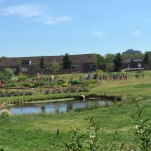 2015 de eerste kinderen krijgen les in de tuin II